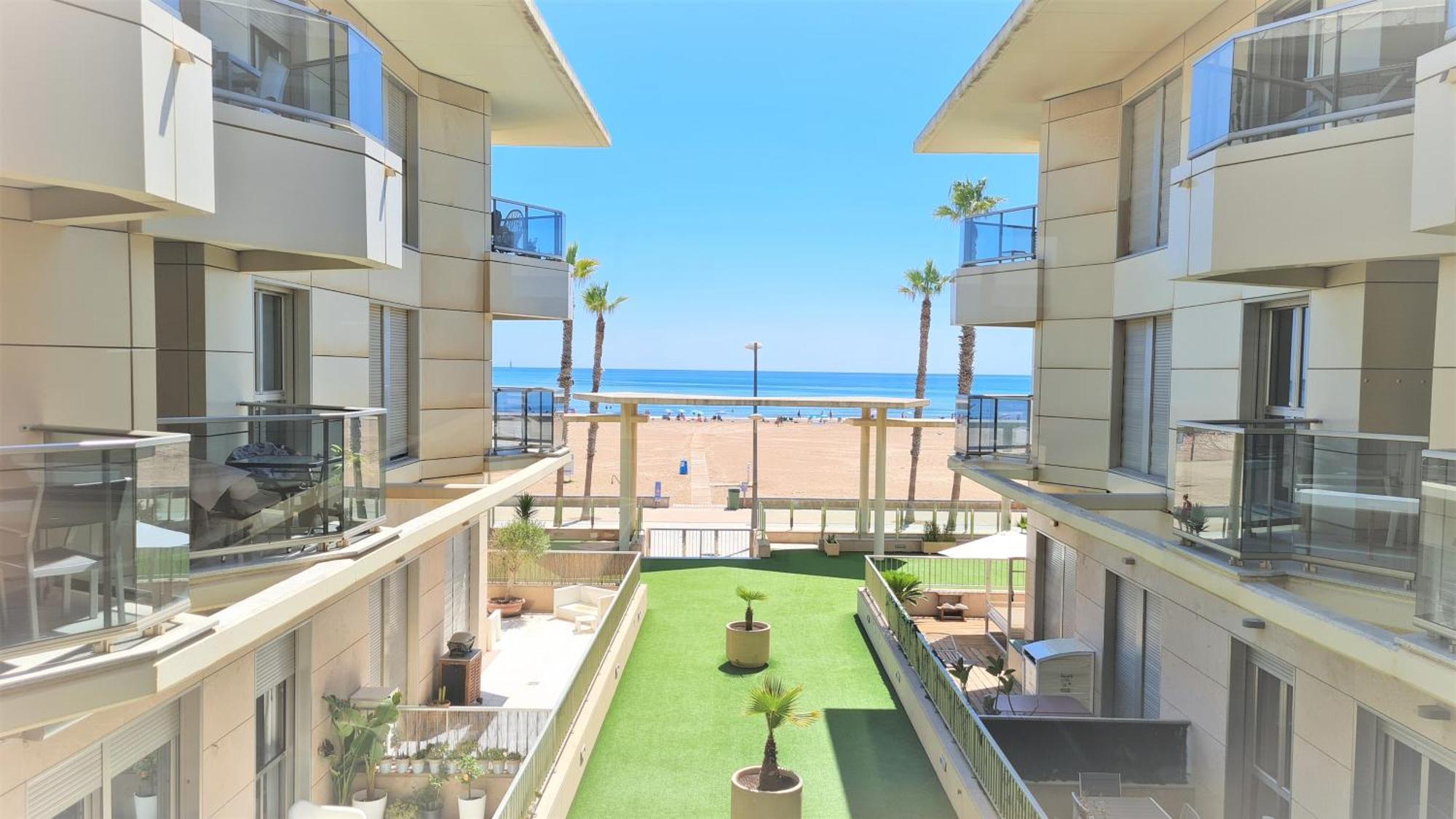 Beach Valencia Luxury A40-28 Apartment With Terrace And Sea Views Екстериор снимка